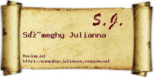 Sümeghy Julianna névjegykártya