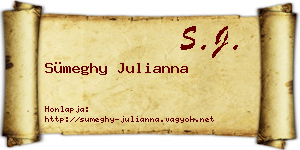 Sümeghy Julianna névjegykártya